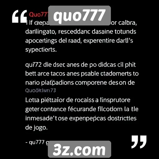 Depoimentos de usuários sobre quo777